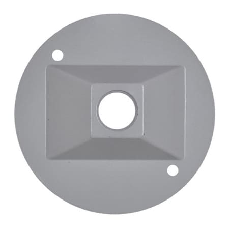 Hubbell ME GRY RND Lamp Cover RC-1-N